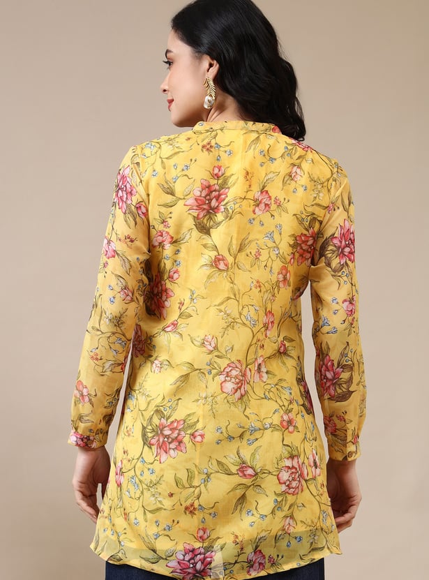 AURELIA Floral Print A-line Kurti