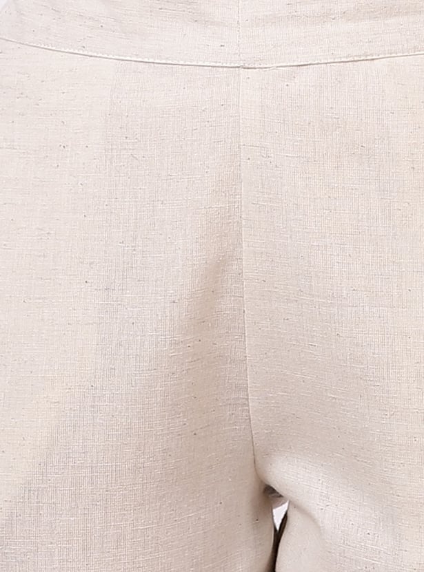 AURELIA Textured Straight Pants