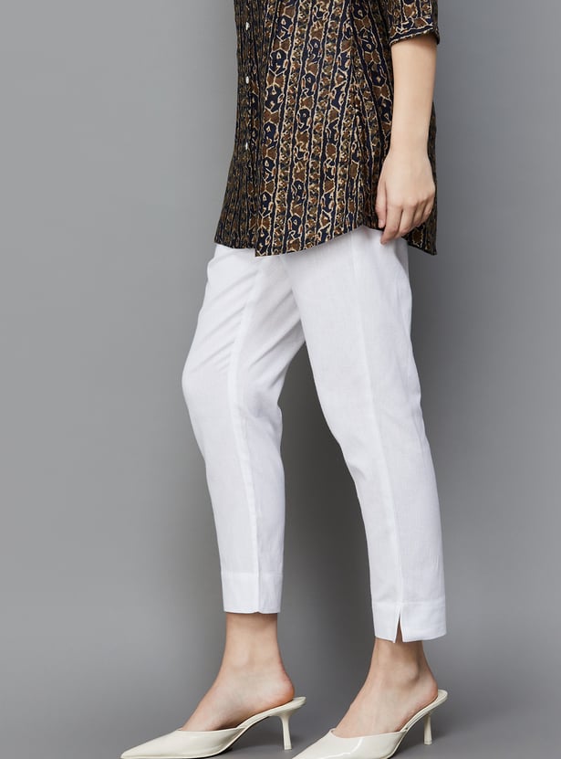 AURELIA Solid Straight Pants