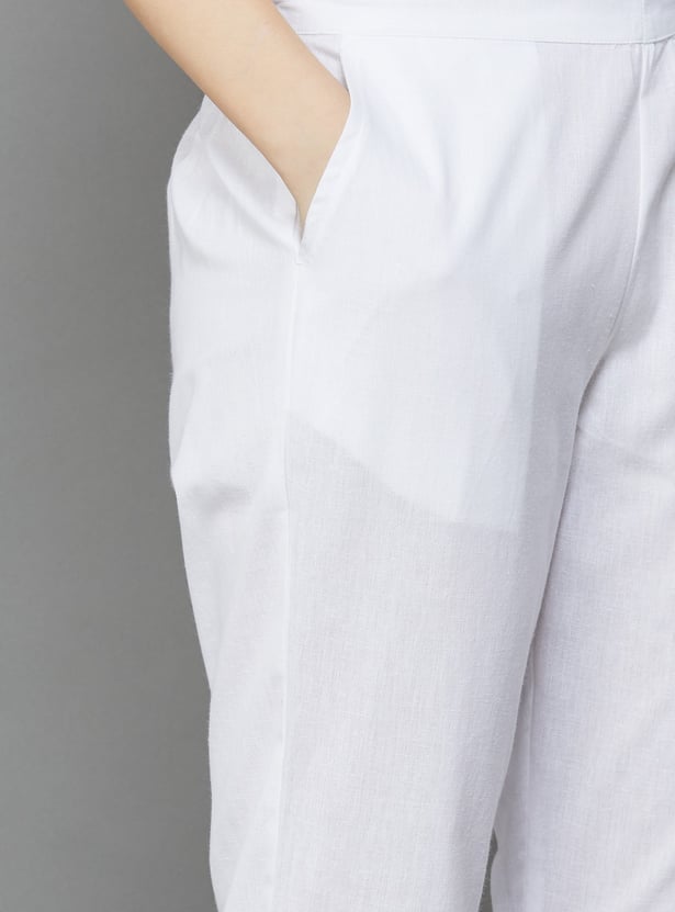 AURELIA Solid Straight Pants