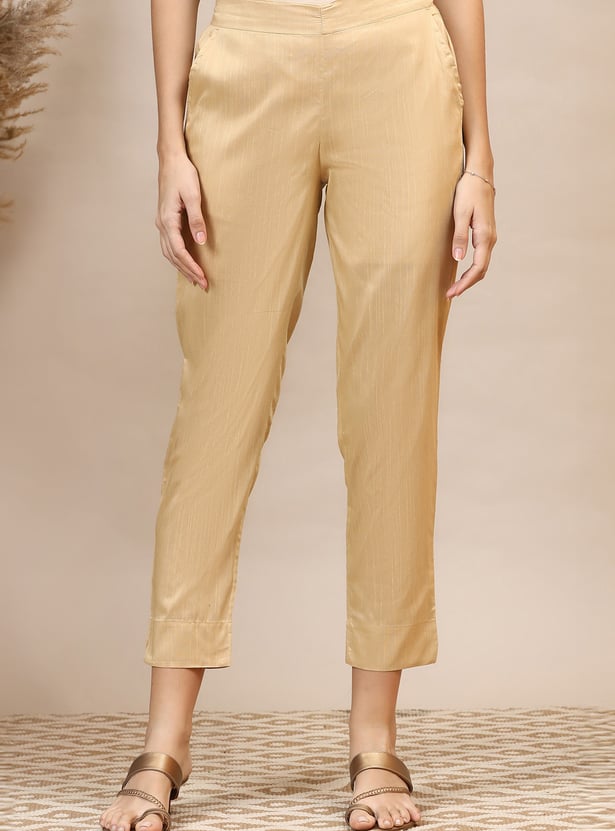 AURELIA Solid Straight Pants