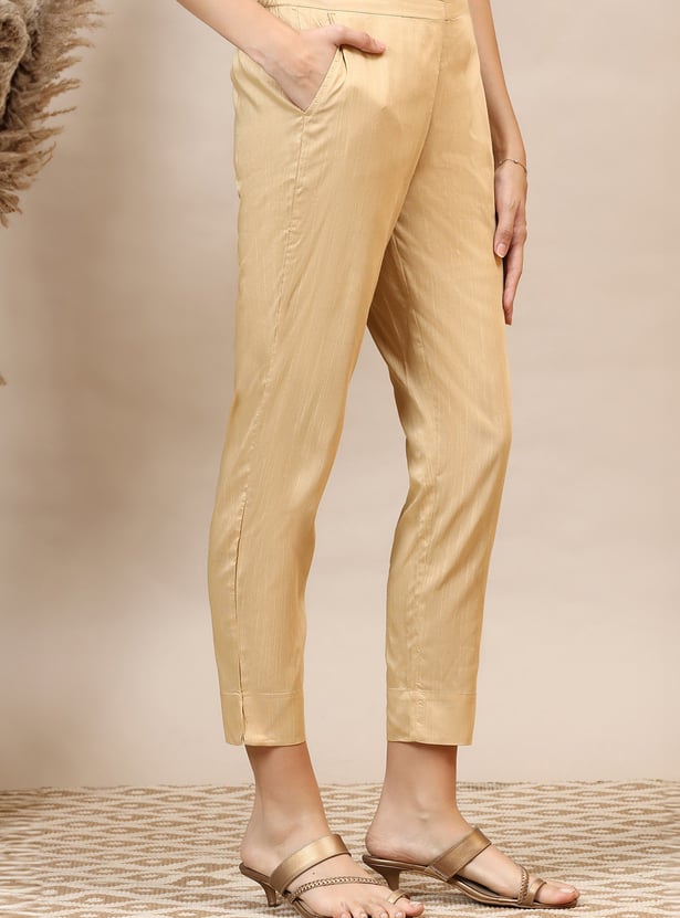 AURELIA Solid Straight Pants