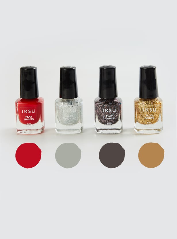 IKSU Play Paint Nail Colour Combo - 5ml+5ml+5ml+5ml