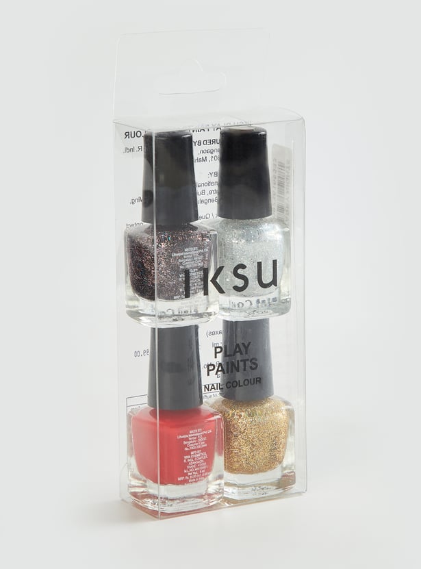 IKSU Play Paint Nail Colour Combo - 5ml+5ml+5ml+5ml
