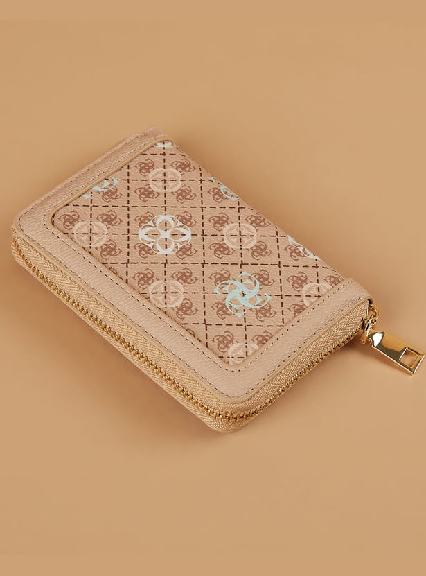 GINGER Printed Zip-Around Wallet