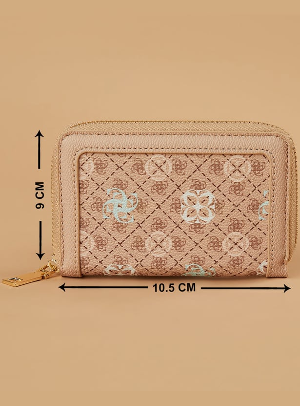 GINGER Printed Zip-Around Wallet