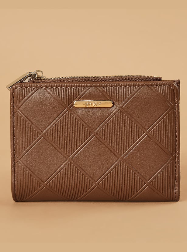 GINGER Textured Bi-Fold Wallet