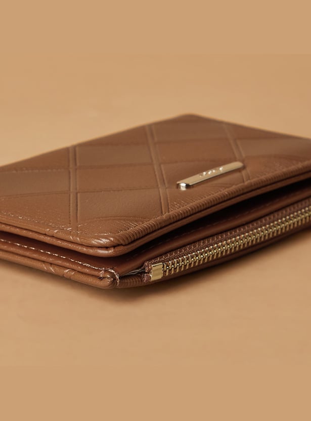GINGER Textured Bi-Fold Wallet