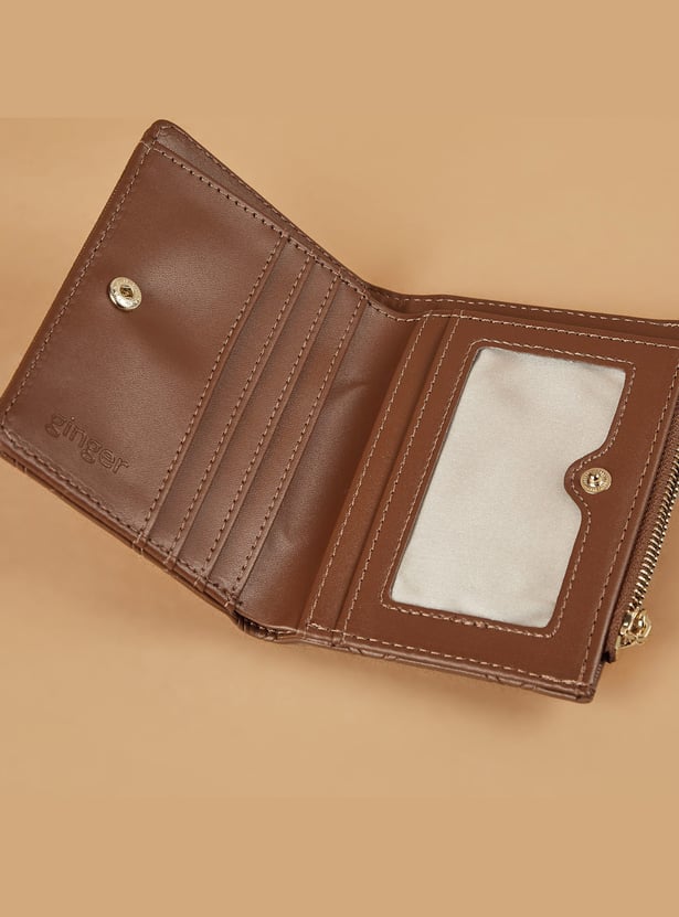 GINGER Textured Bi-Fold Wallet