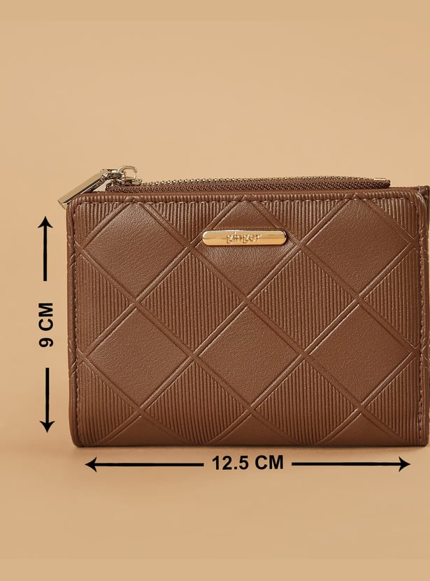 GINGER Textured Bi-Fold Wallet
