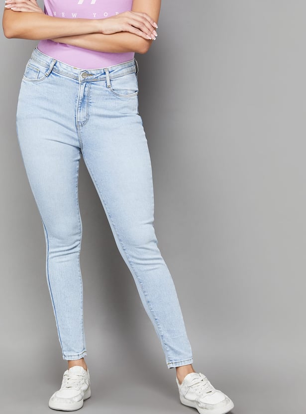 KRAUS Washed Skinny Fit Jeans