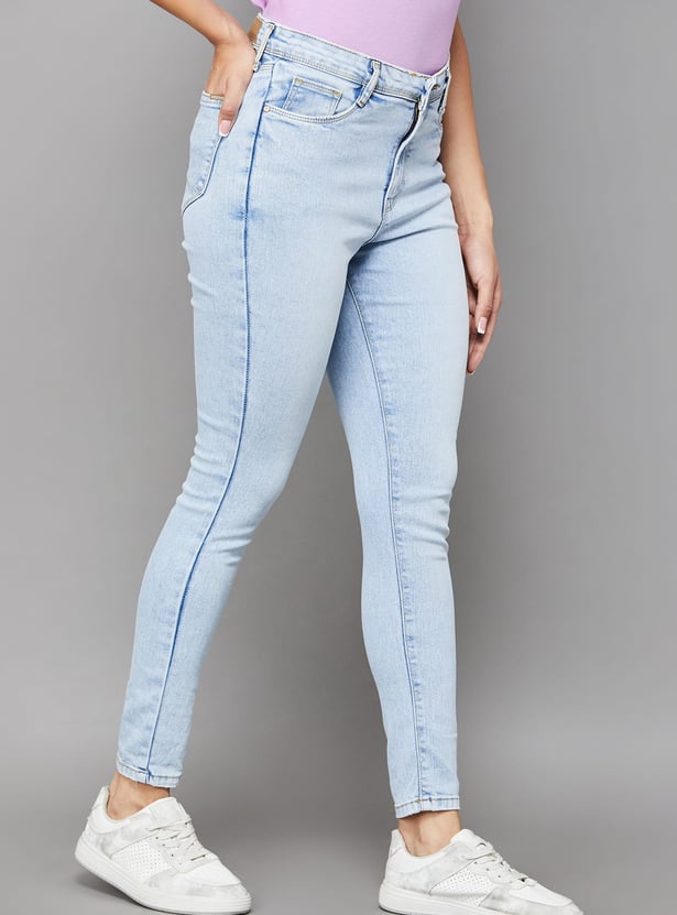 KRAUS Washed Skinny Fit Jeans