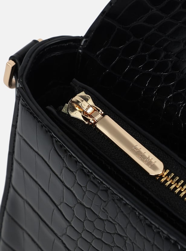 IRTH Sophie Croc-Textured Sling Bag