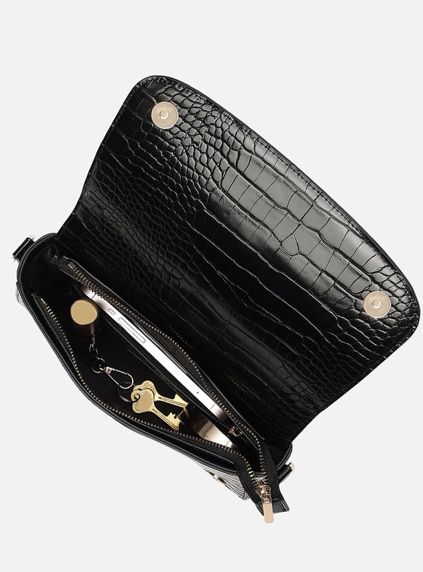 IRTH Sophie Croc-Textured Sling Bag