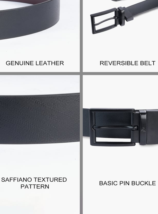 UNITED COLORS OF BENETTON Textured Reversible Belt