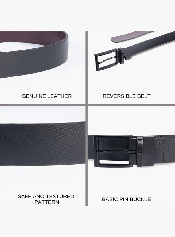 UNITED COLORS OF BENETTON Textured Reversible Belt