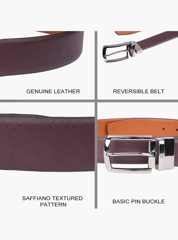 UNITED COLORS OF BENETTON Textured Reversible Belt