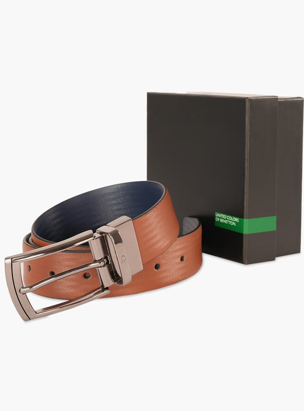 UNITED COLORS OF BENETTON Textured Reversible Belt
