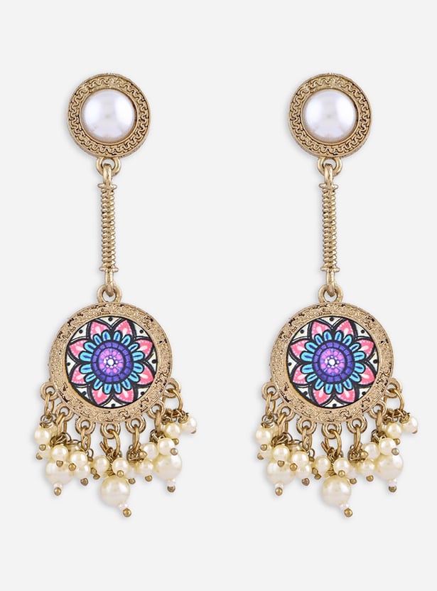 FIDA Drop Earrings with Pearl Embellishments