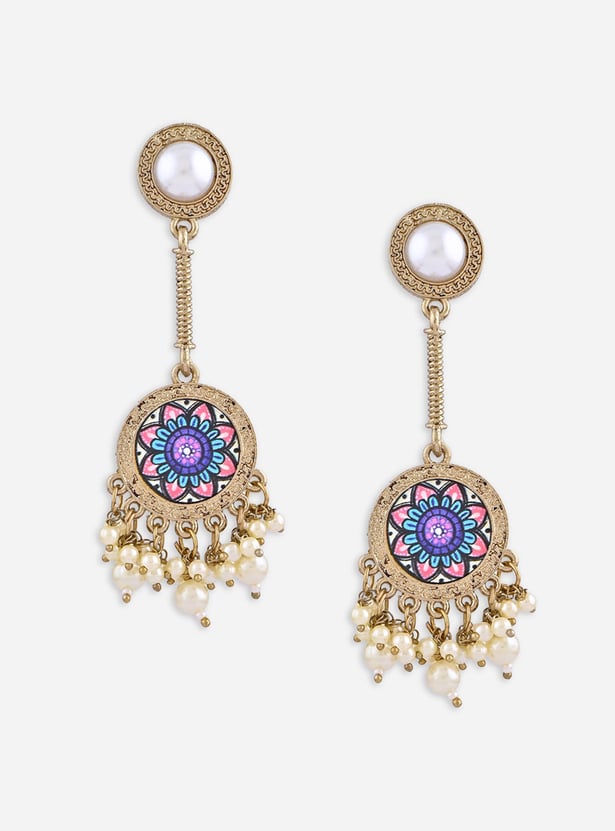 FIDA Drop Earrings with Pearl Embellishments