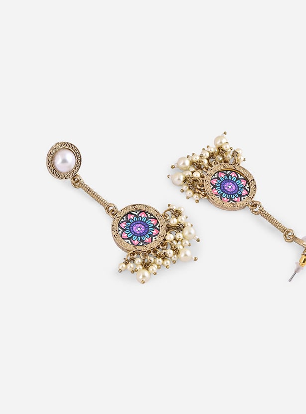 FIDA Drop Earrings with Pearl Embellishments