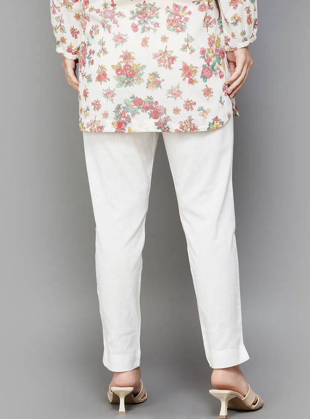 W Solid Straight Pants