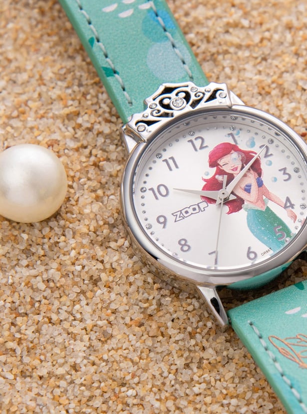 ZOOP Little Mermaid Leather Strap Analog Watch - 26050SL01