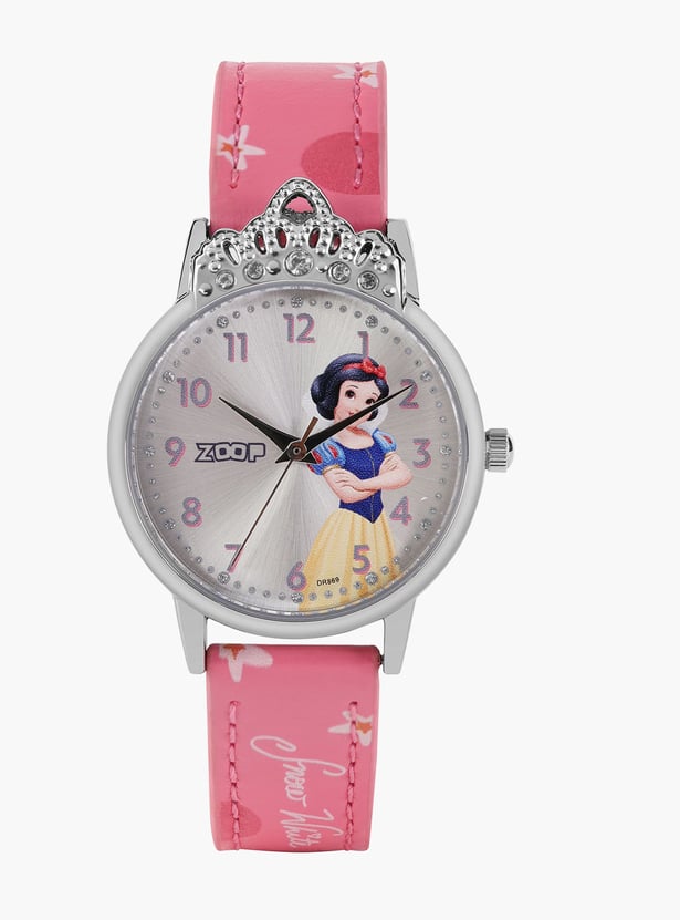 ZOOP Snow White Leather Strap Analog Watch - 26052SL01