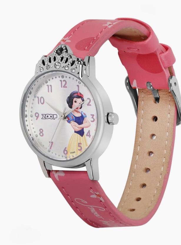 ZOOP Snow White Leather Strap Analog Watch - 26052SL01