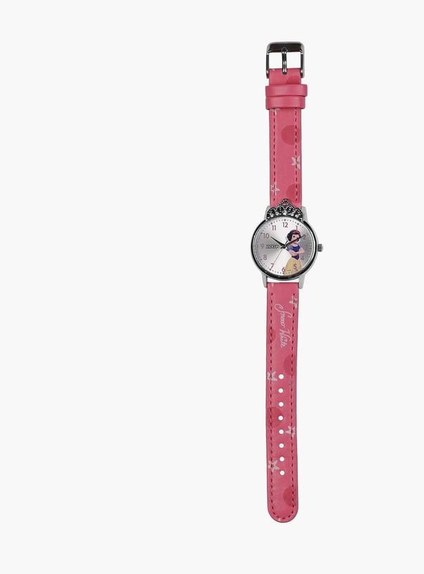ZOOP Snow White Leather Strap Analog Watch - 26052SL01