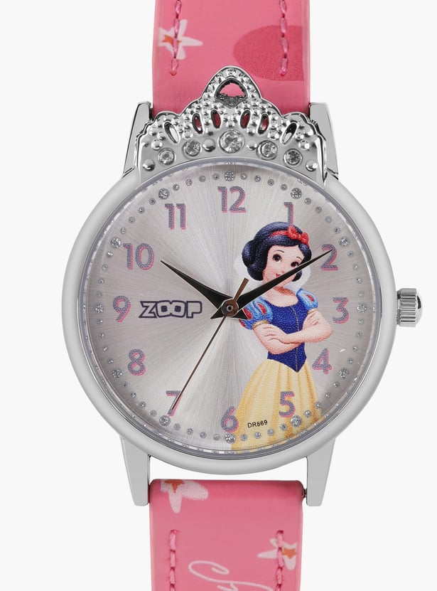 ZOOP Snow White Leather Strap Analog Watch - 26052SL01