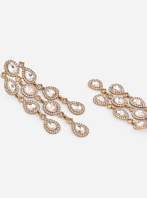 FIDA Stone Embellished Dangler Earrings