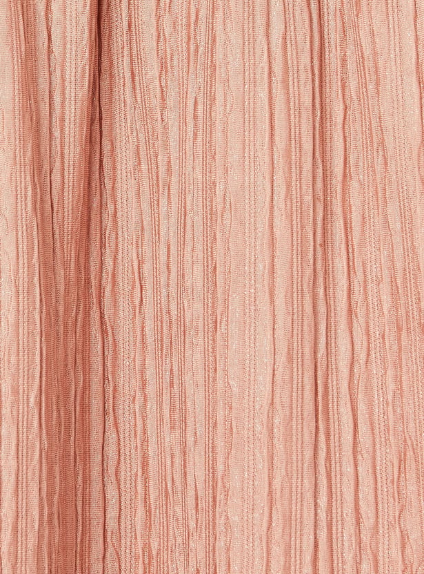 PEPPERMINT Girls Pleated A-line Dress with Bow Detail