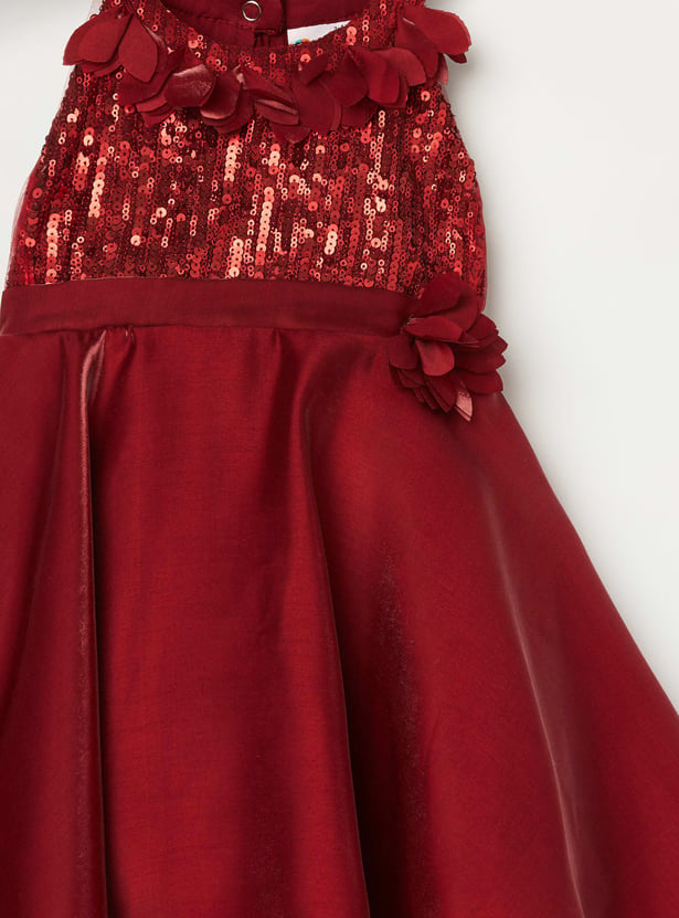 PEPPERMINT Girls Sequinned A-line Dress
