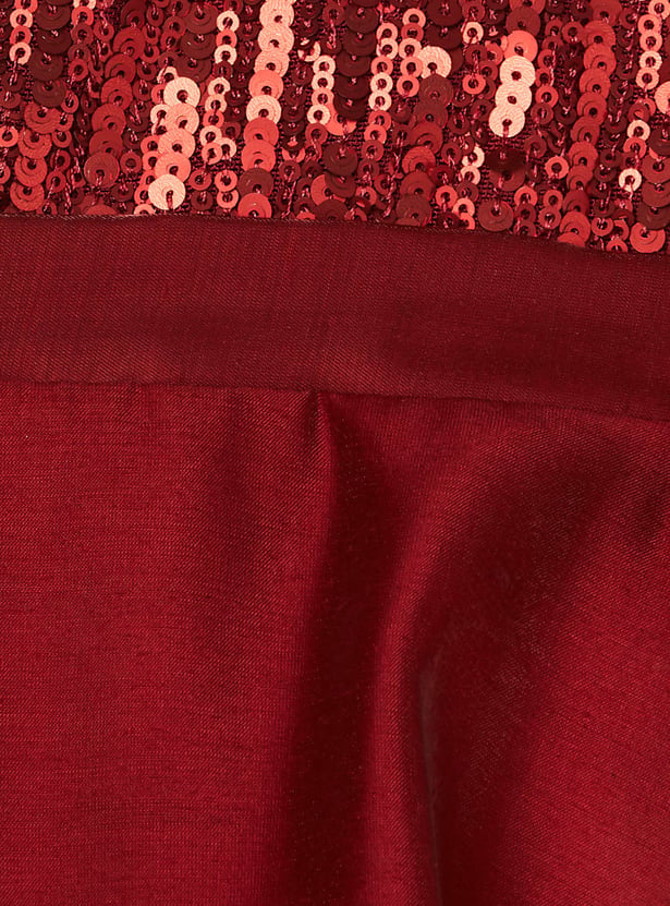 PEPPERMINT Girls Sequinned A-line Dress