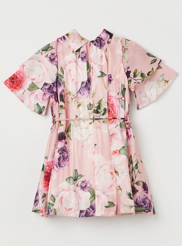 PEPPERMINT Girls Floral Print A-line Dress