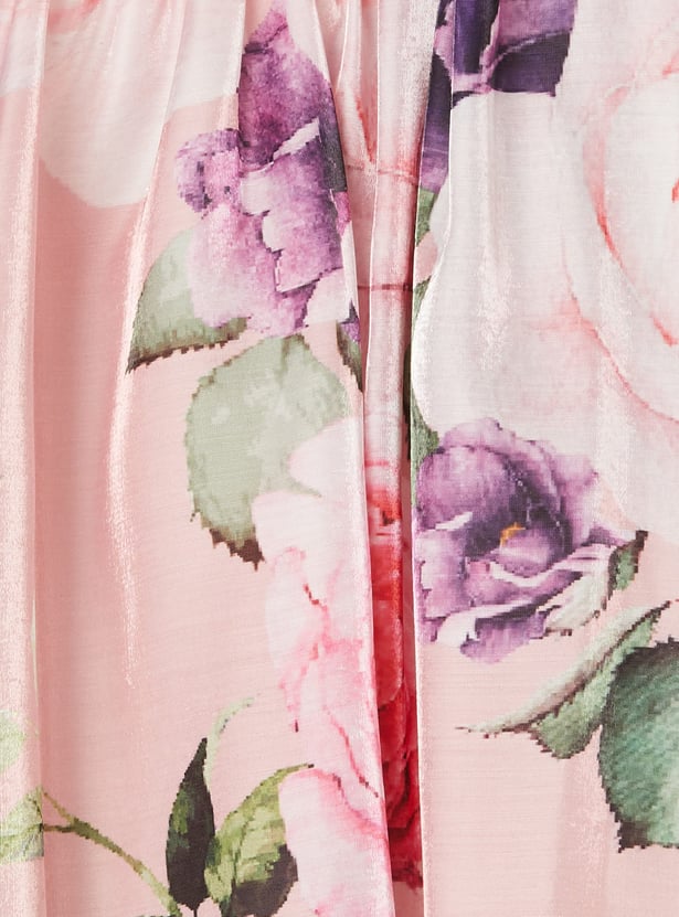 PEPPERMINT Girls Floral Print A-line Dress