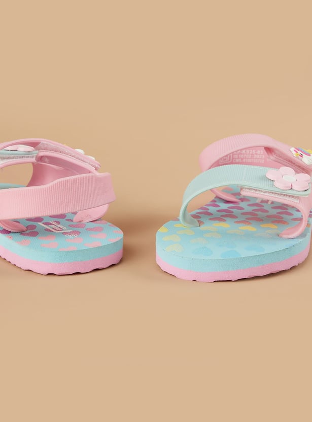 FAME FOREVER Girls Jibit Charm Sandals
