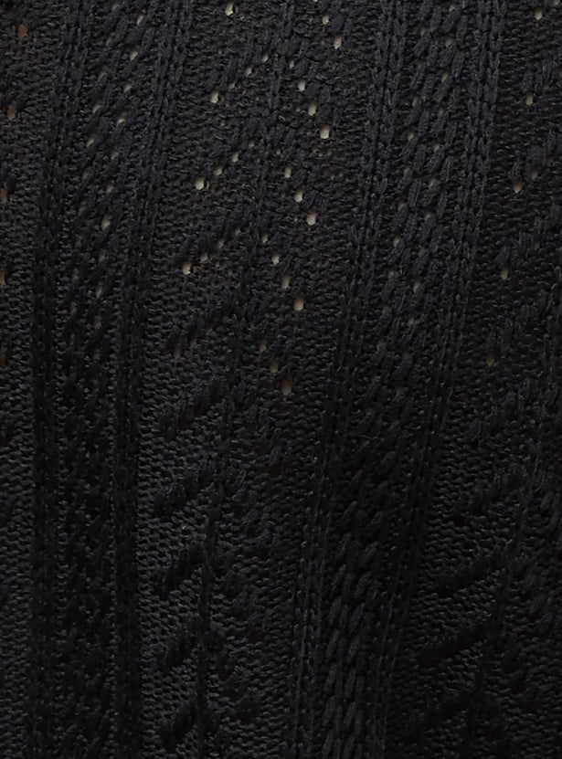 DENIMIZE Knitted Johnny Collar T-shirt