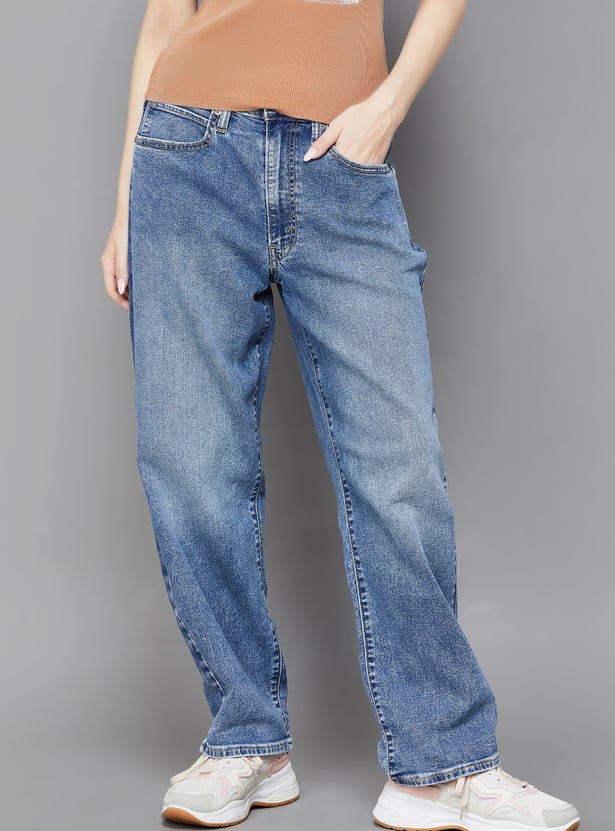 LEVI'S Washed Flared Jeans