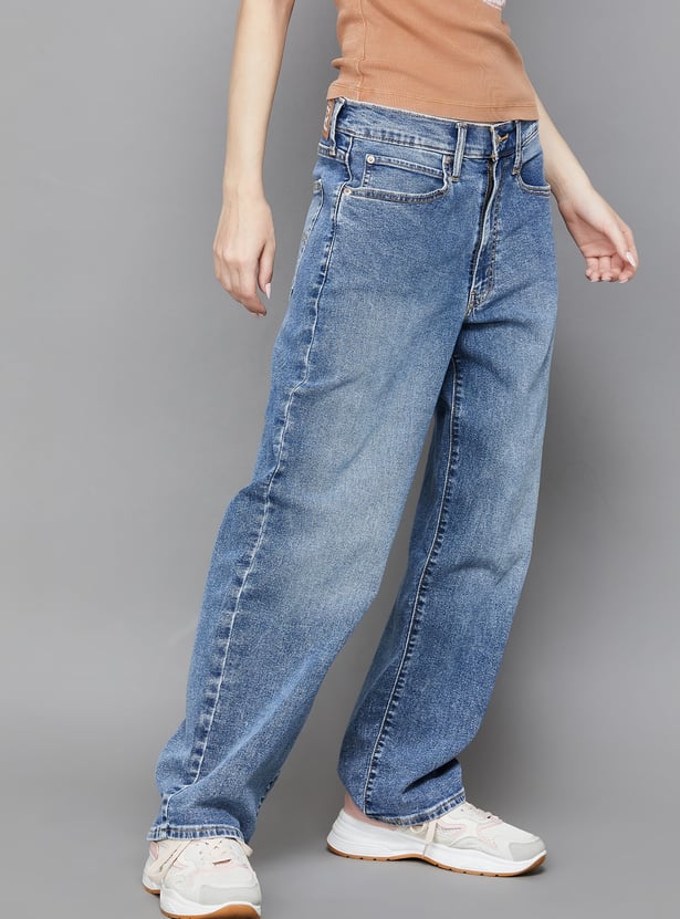 LEVI'S Washed Flared Jeans