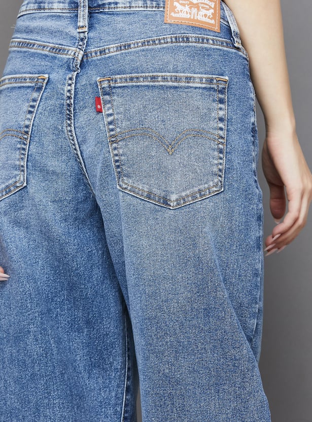 LEVI'S Washed Flared Jeans