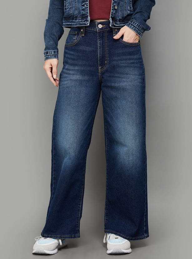LEVI'S Washed Flared Jeans