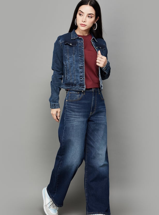 LEVI'S Washed Flared Jeans