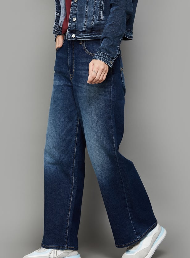 LEVI'S Washed Flared Jeans