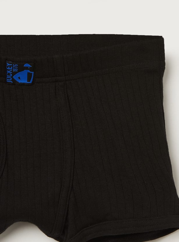 JOCKEY Boys Striped Trunks - Pack of 3