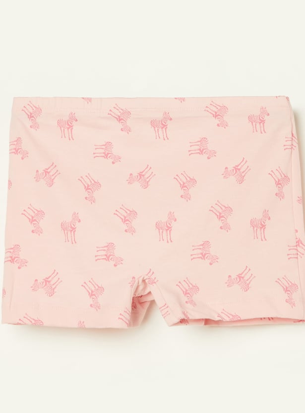 JOCKEY Girls Printed Shorts - Pack of 2