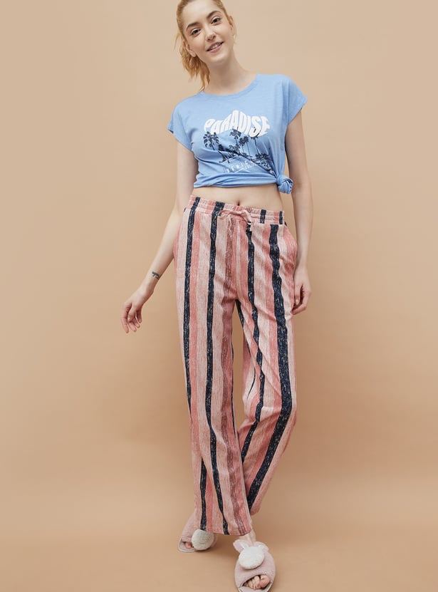 GINGER Striped Lounge Pants
