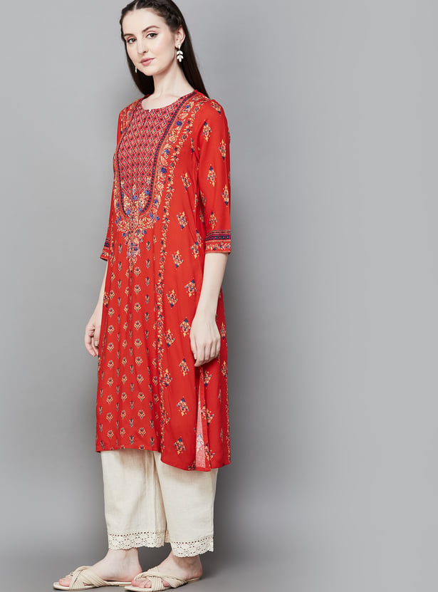 BIBA Printed Straight Kurta
