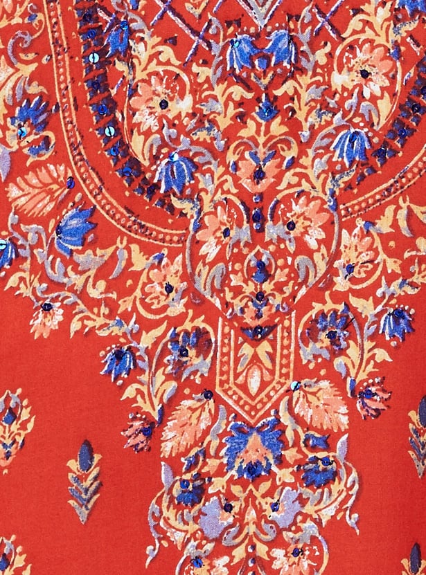 BIBA Printed Straight Kurta